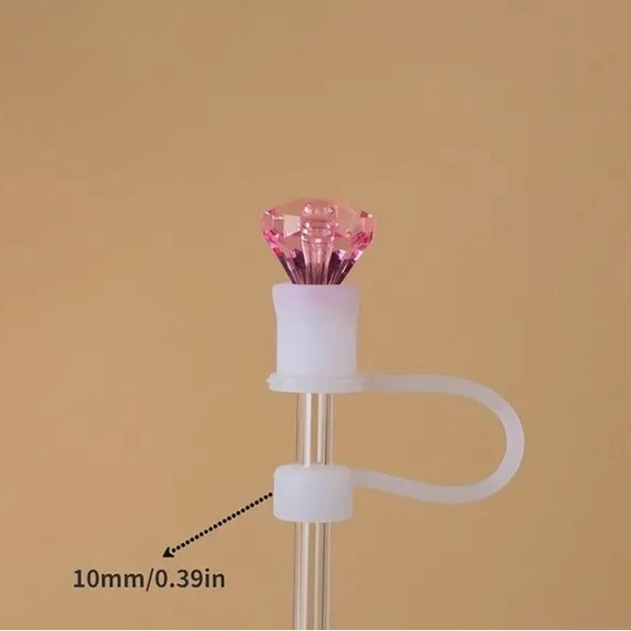 Stanley/Tumbler Diamond Straw Cover (choice of color) - Picture 2 of 2